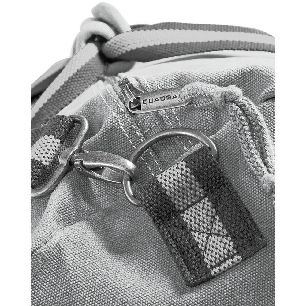 Bolsa de viaje/deporte de tela estilo vintage 45 litros Gris 2/3