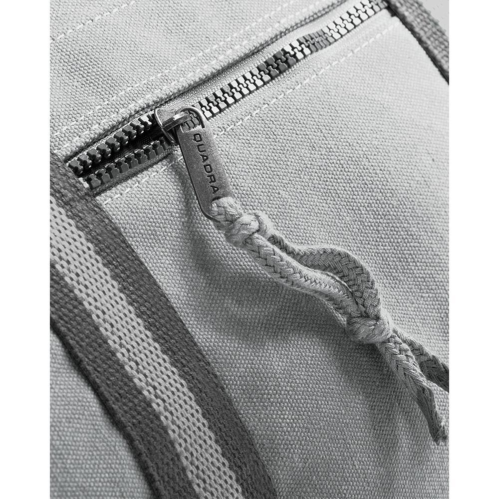 Bolsa de viaje/deporte de tela estilo vintage 45 litros Gris 3/3