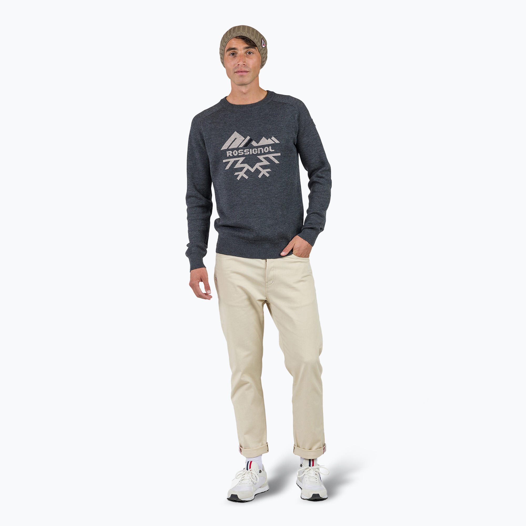 Sweter męski Rossignol Jacquard Crew Neck 2/5