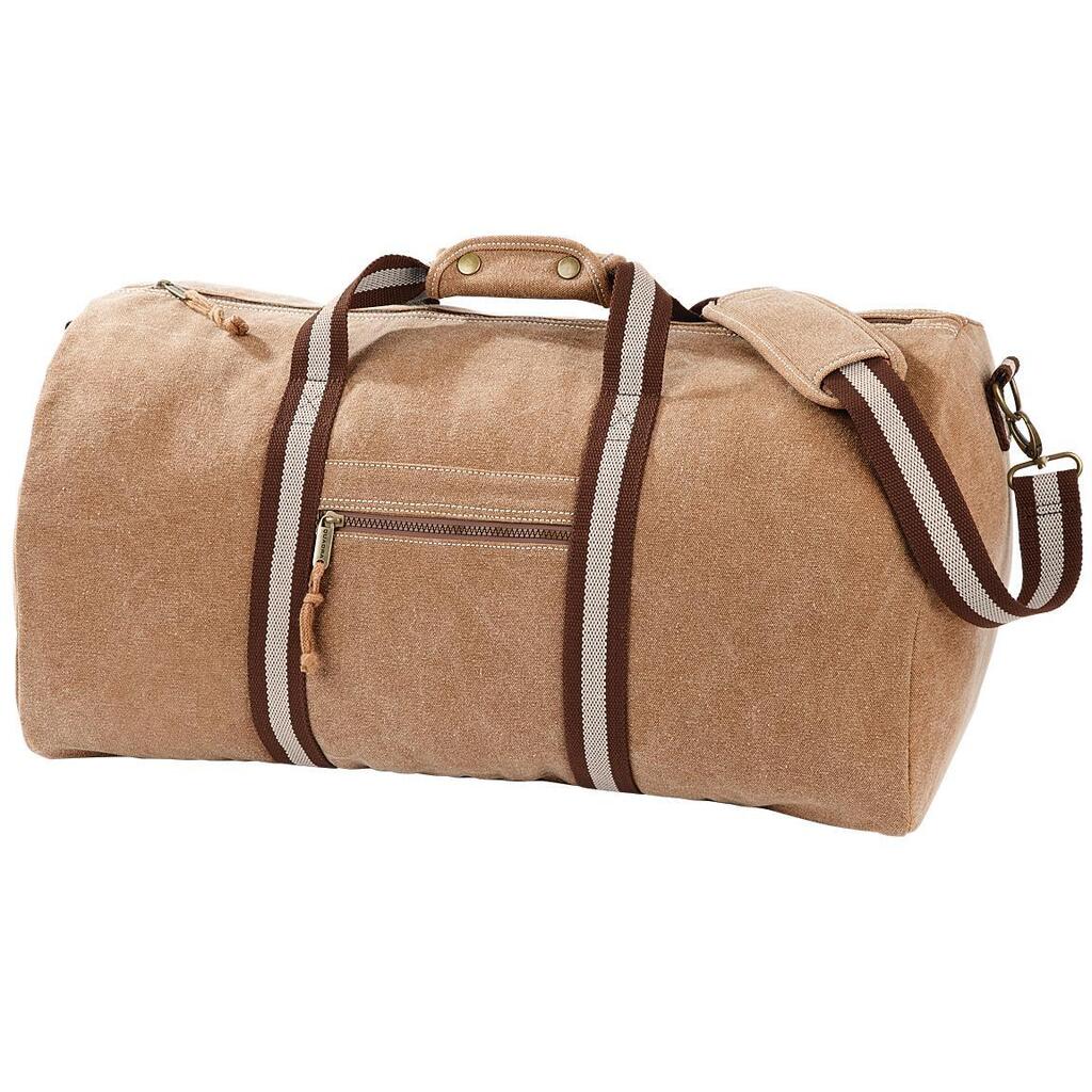 Vintage Canvas Holdall Duffle Bag 45 Litres (Sahara)