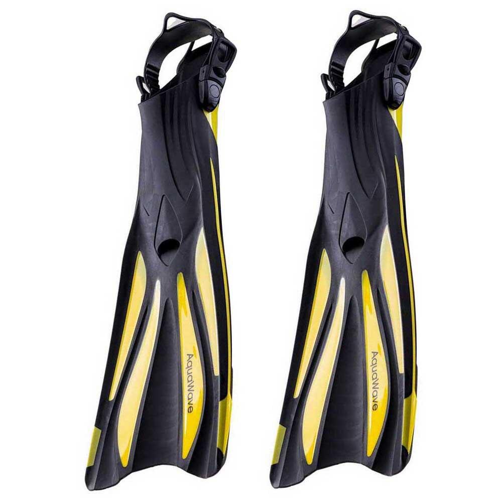 AQUAWAVE Unisex volwassen Mermad duikvinnen (Geel/zwart)