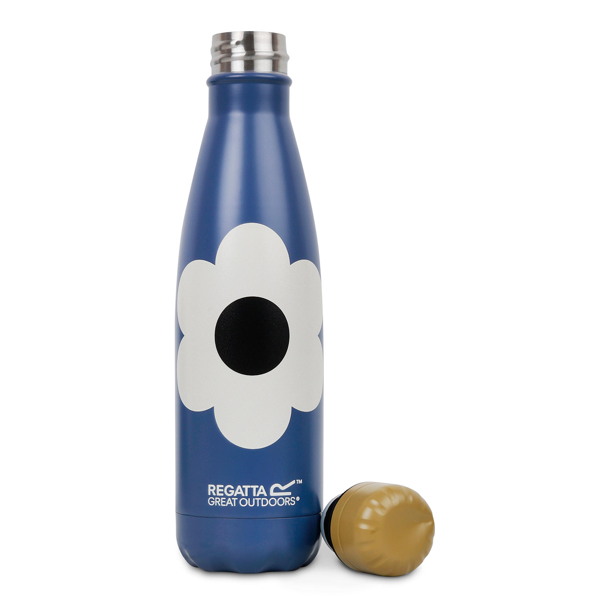 Wasserflasche "Orla Kiely", Gänseblümchen, 0.5l Damen und Herren Grau 3/4