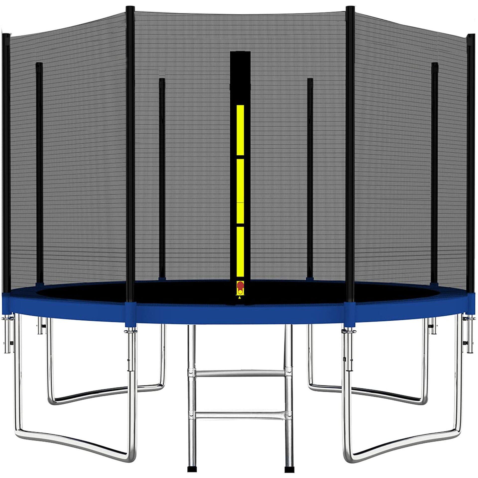 Siatka do trampoliny zewnętrzna z osłoną na sprężyny Springos 366 cm 12 FT 4/7