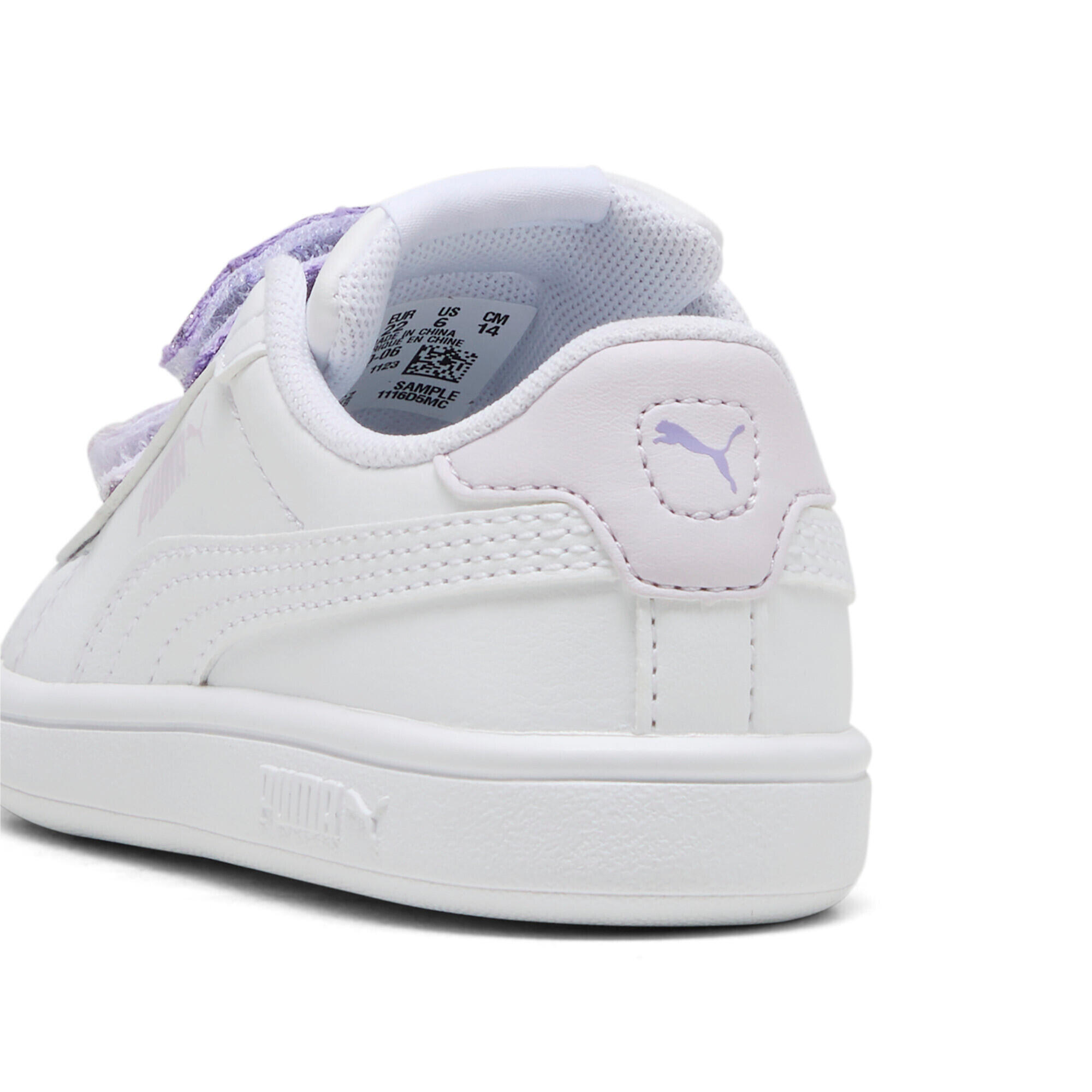 Baskets bébé fille Puma Puma Smash 3.0 L Glitter Velcro V 6/6