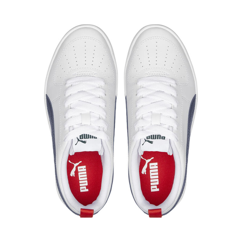 Zapatilla Deportiva Junior Unisex Puma Rickie Blancas Comodas- 384311-09