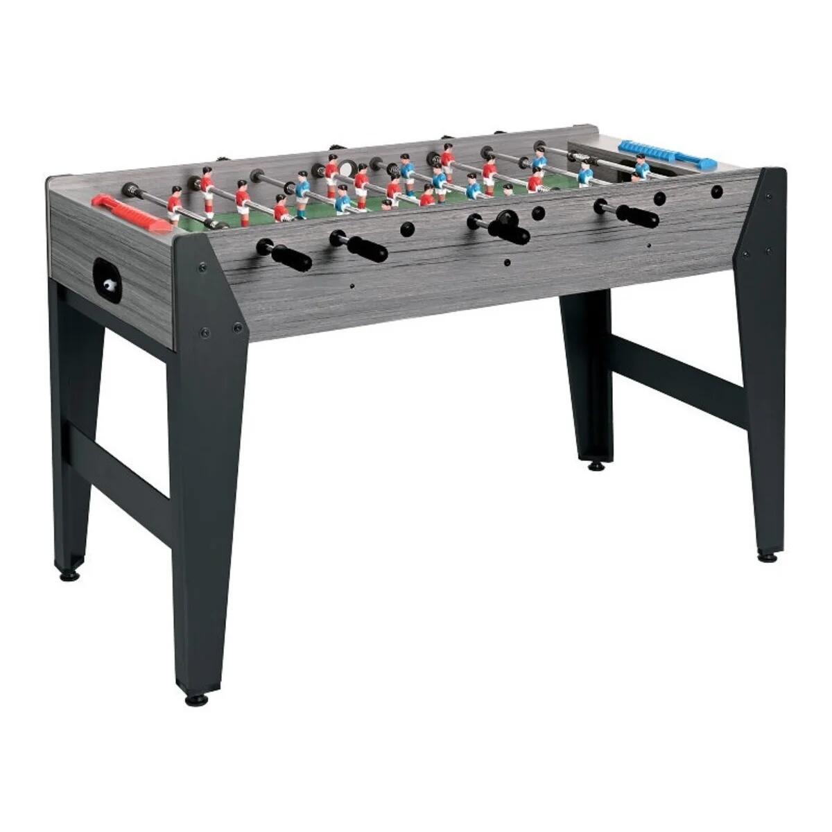 GARLANDO F-Zero Voetbaltafel Grijs Eiken - Telescopische stangen