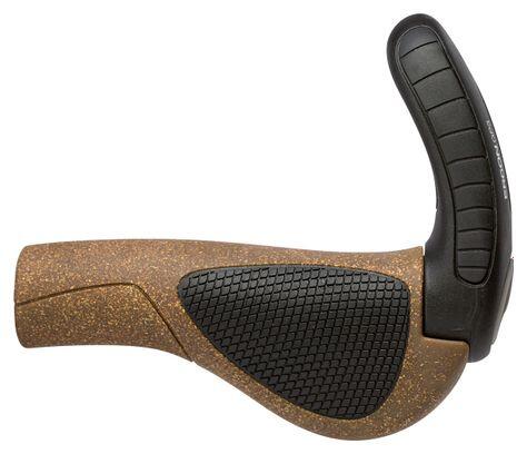 ERGON Ergon GP3 BioKork Handvatten met Bar End Bruin Zwart