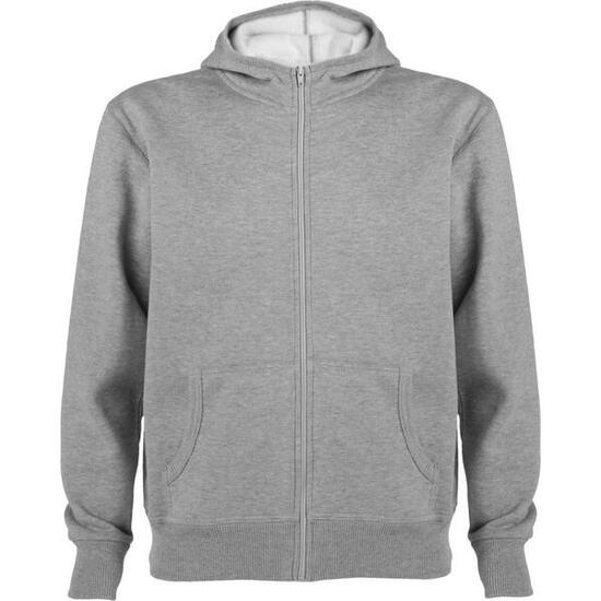 Heren Montblanc Heather Full Zip Hoodie (Heide Grijs)