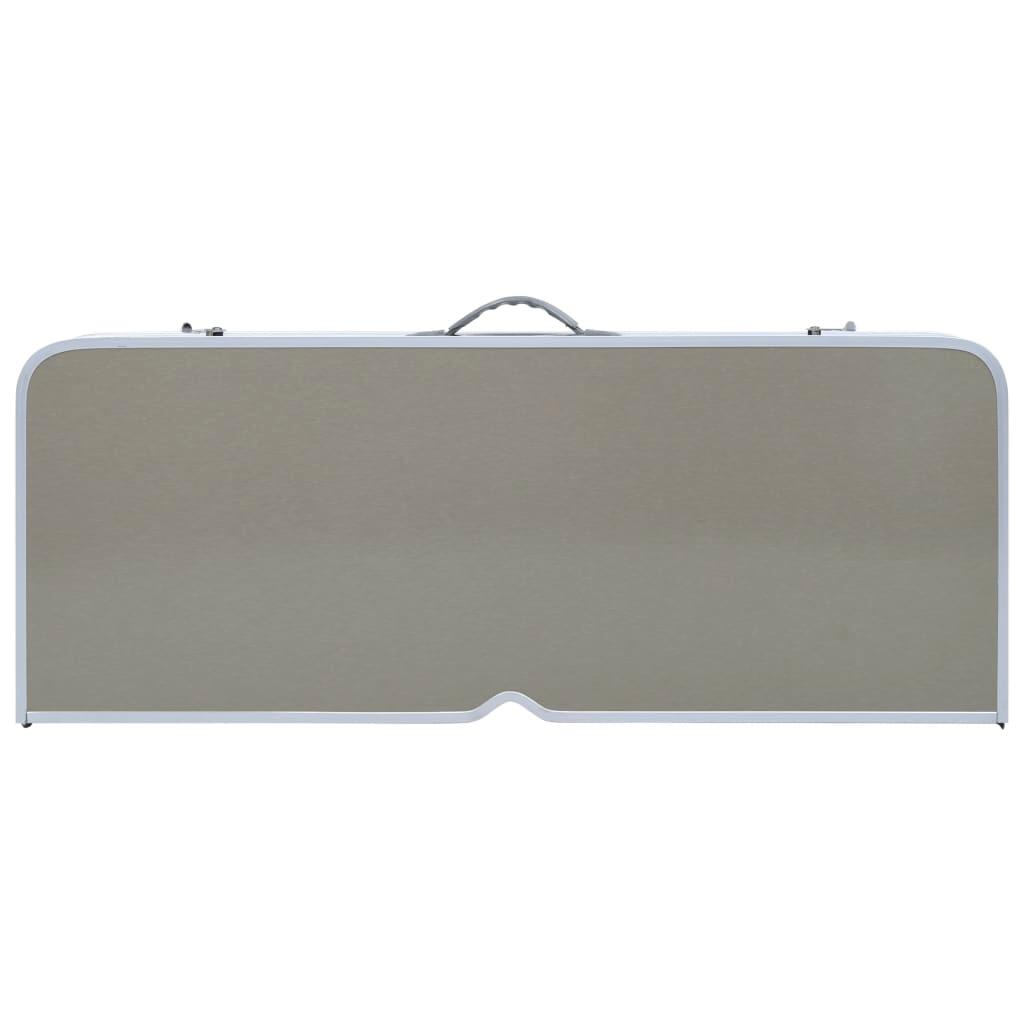 Mesa de camping plegable con 4 asientos acero aluminio 7/7