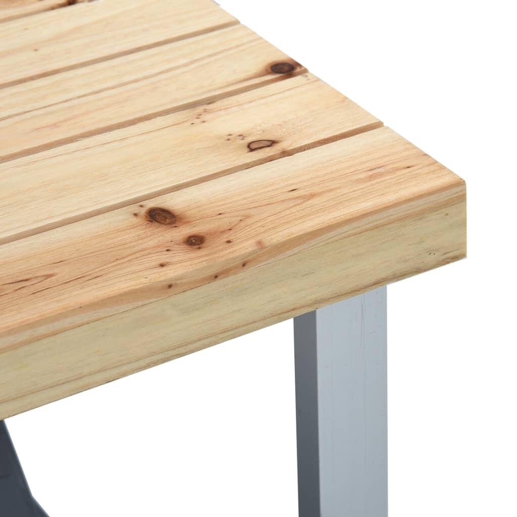 Mesa de camping plegable con 4 asientos acero aluminio 7/7