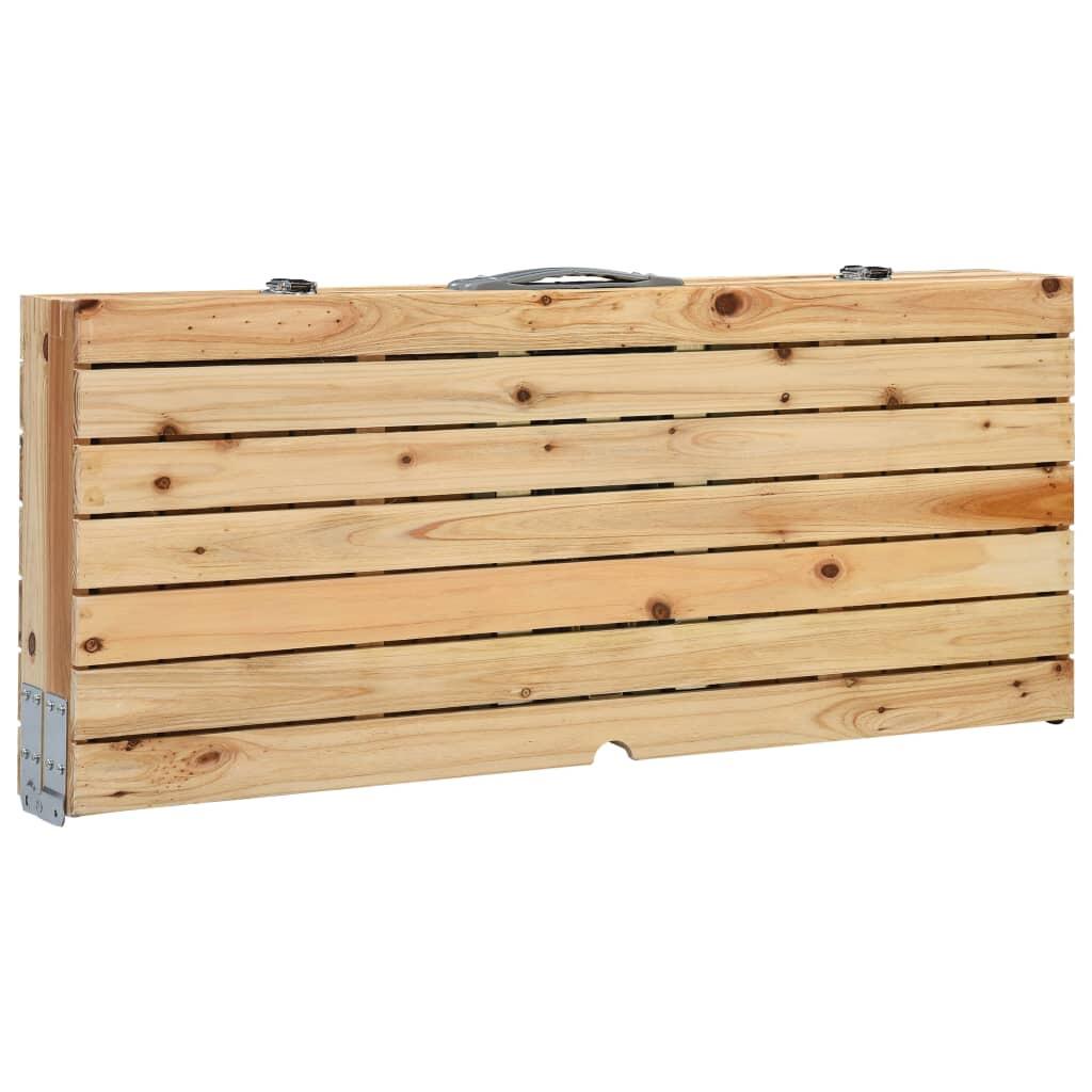 Mesa de camping plegable con 4 asientos acero aluminio 6/7