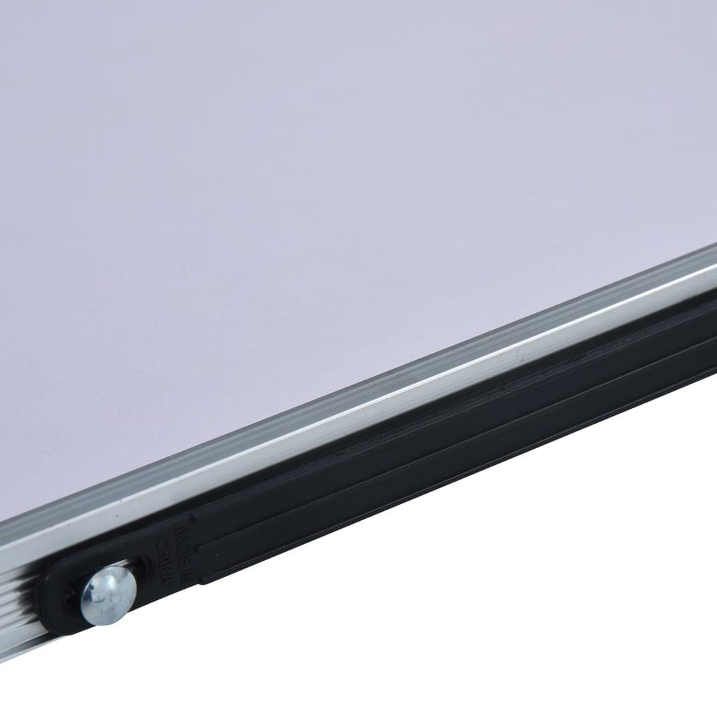 Mesa de camping plegable aluminio blanca 60x40 cm 6/7