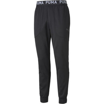 Een broek puma train pwr fleece, zwart, mannen