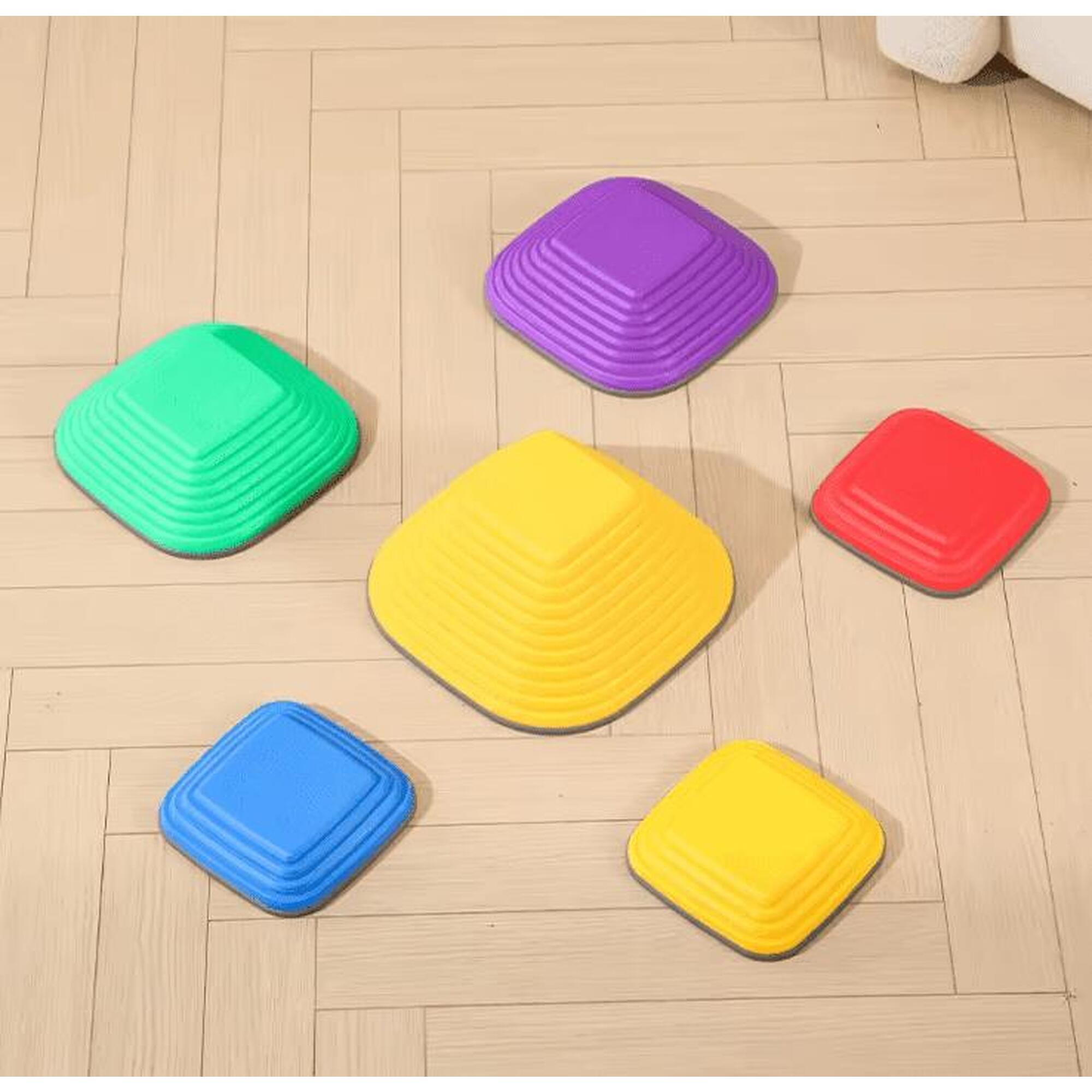 Copii Pietre de Echilibru Senzoriale Traseu Aplicat Step Set 6 buc Lemn
