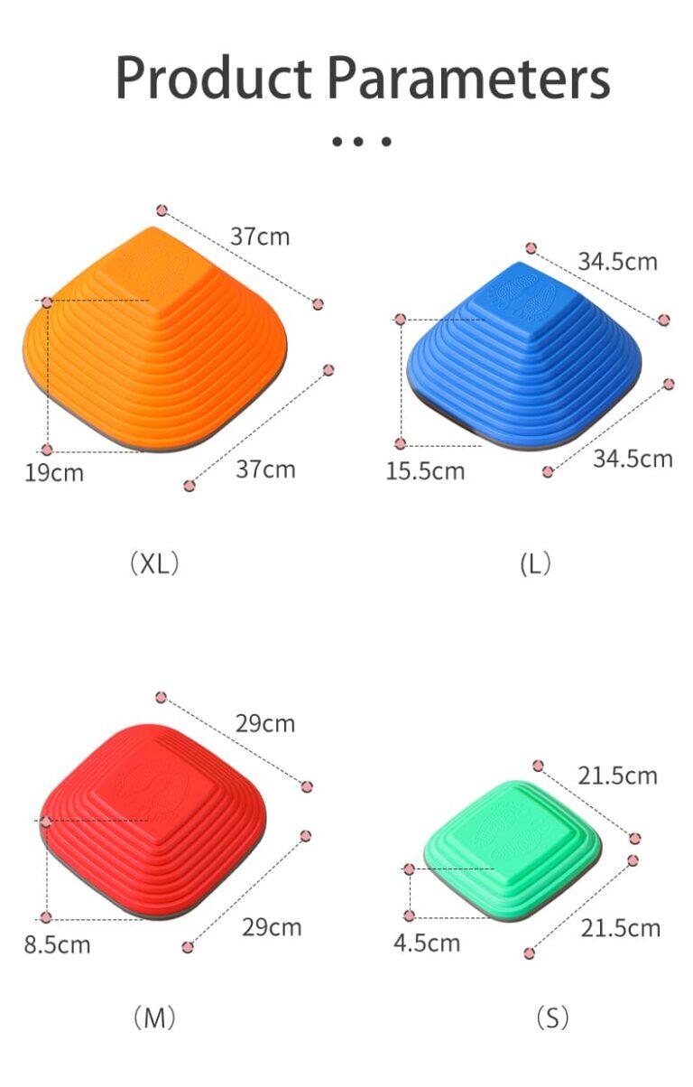 Pierres d’Équilibre Sensorielles pour Enfants Lot de 6 Montessori 2/4