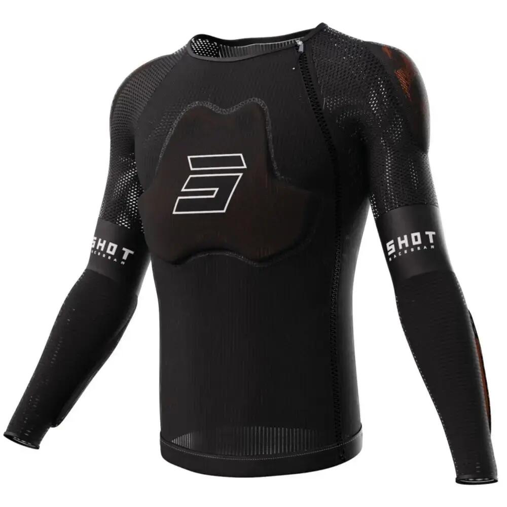 D3O Race Long-Sleeve Protective Vest - Black
