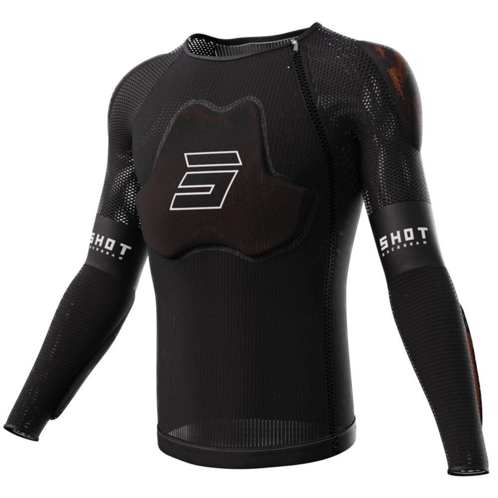 Shot Race Gear - Gilet De Protection D3o Race Manches Longues Noir - Gilet De Protection - Noir - 36 Xs - Decathlon