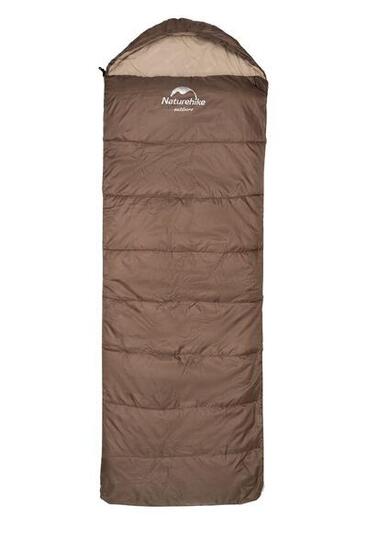 Sacco a pelo da campeggio Naturehike U150 NH20MSD07 190x75cm marrone sinistro