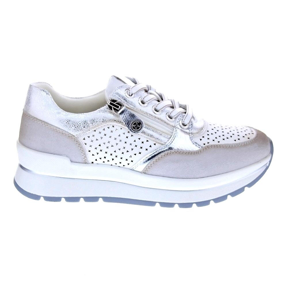 Xti - Chaussure De Randonnée Baskets Femme Xti 14372901 Argent - Baskets - Beige|blanc - Decathlon