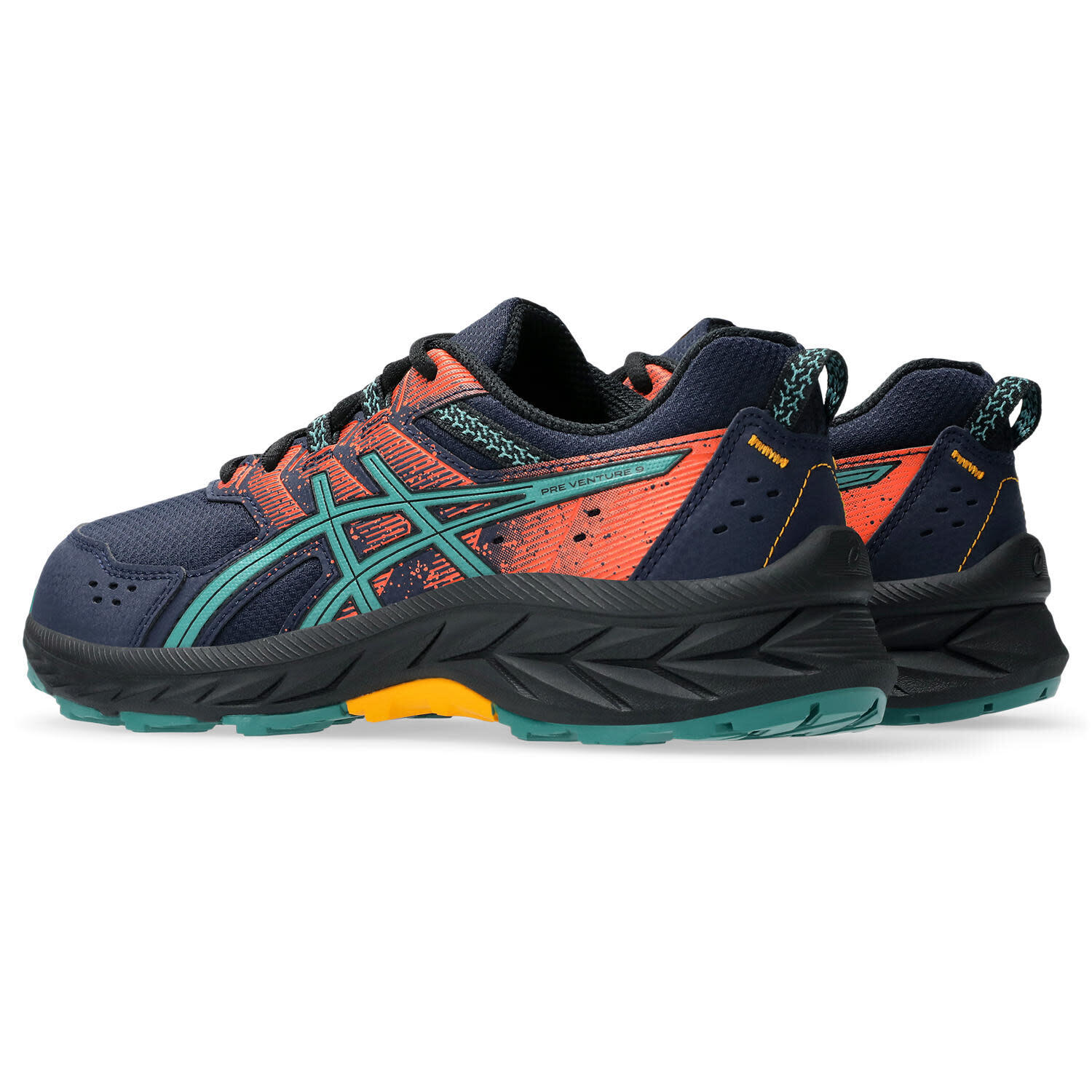 Chaussures De Randonnee Enfants - ASICS Pre Venture 9 GS - Midnight/Rainy Lake 4/7