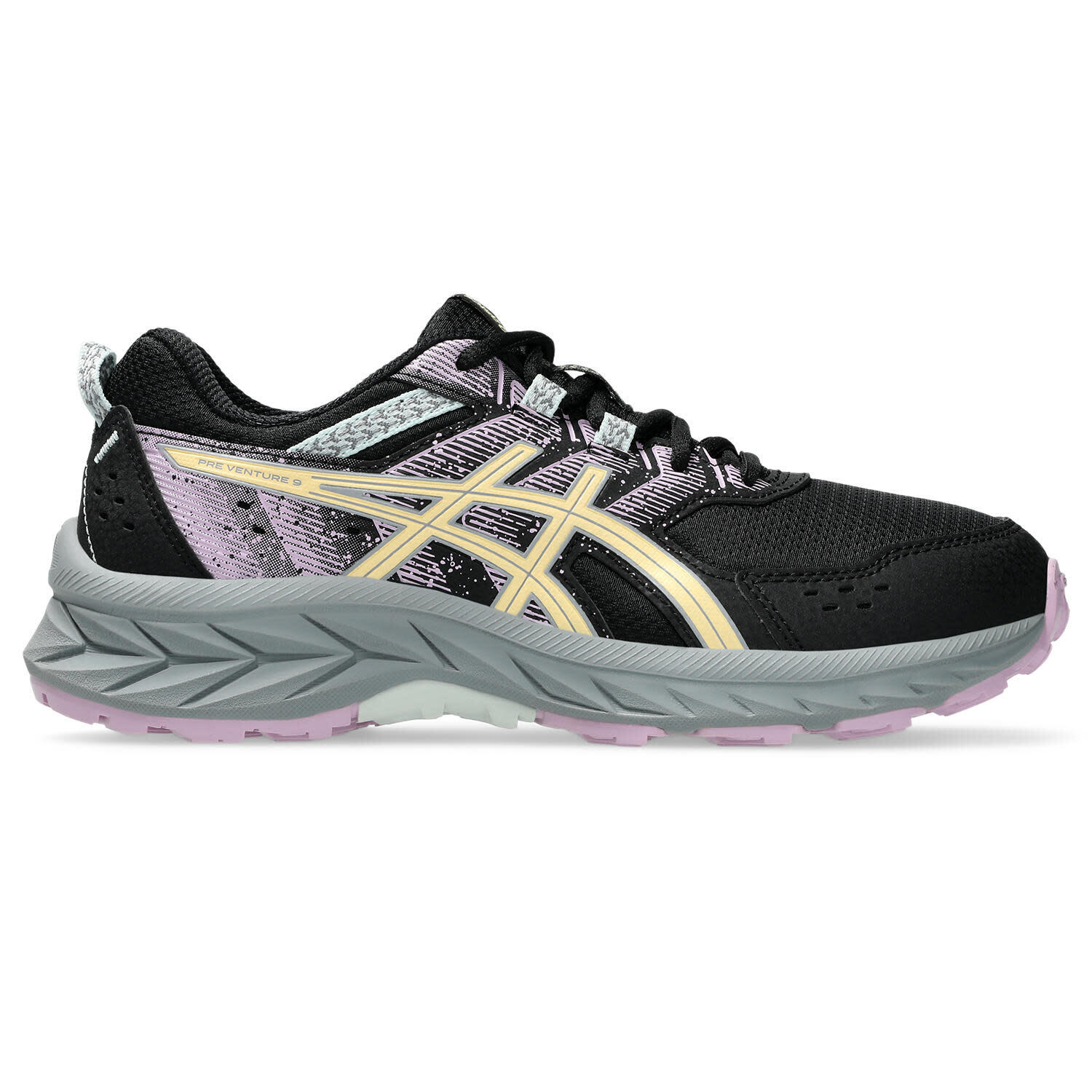 Asics - Chaussures De Randonnee Enfants - Asics Pre Venture 9 Gs - Black/light Orange - Chaussures D'Athlétisme - Bleu|noir|rose - 35,5 - Decathlon