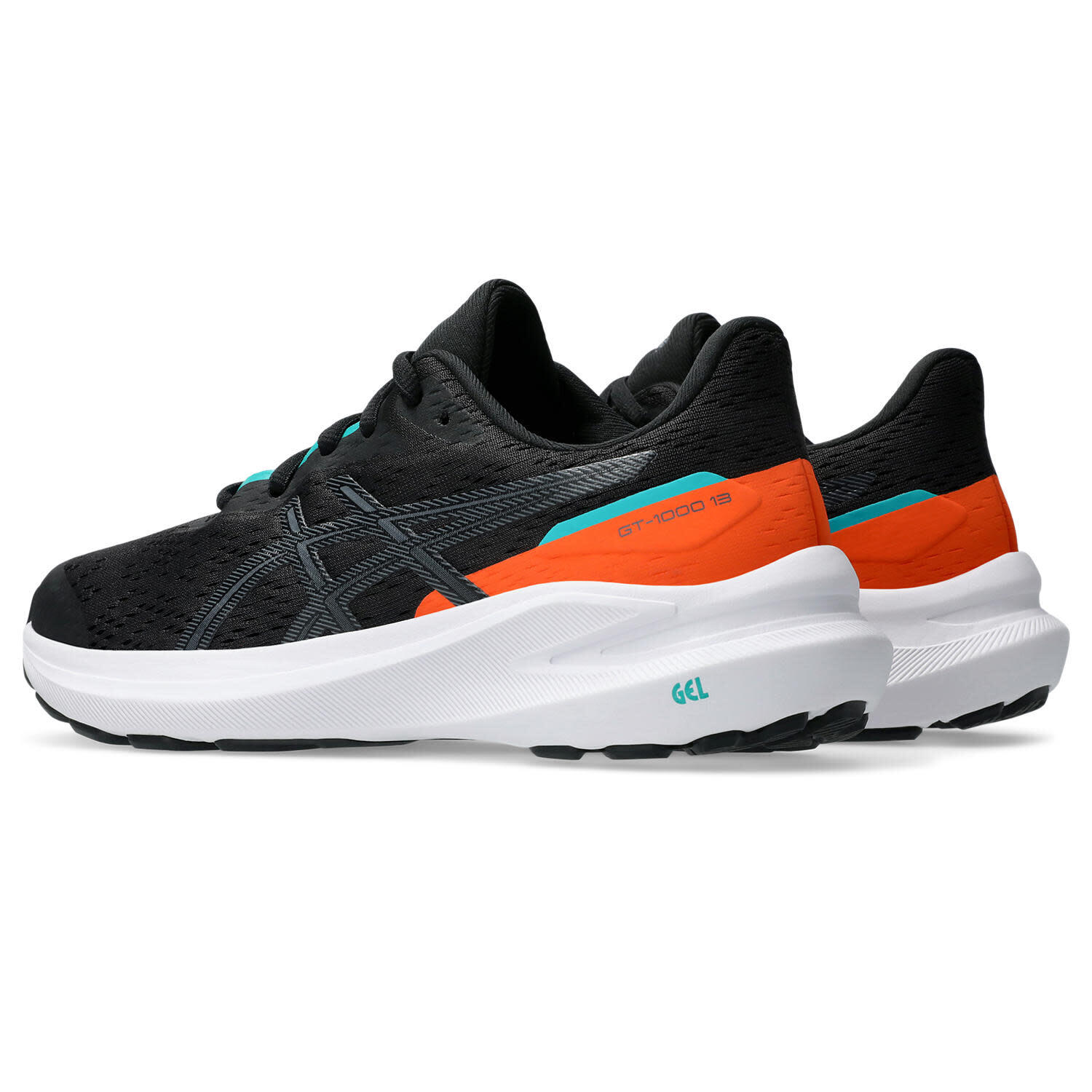 Calcado De Corrida Crianças - ASICS GT-1000 13 GS - Black/Carbon 4/7