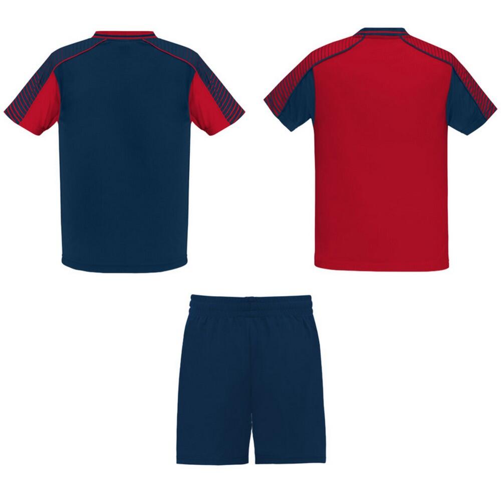 Unisex volwassen Juve Sports Sportset (Rood/Navy Blauw) 2/4