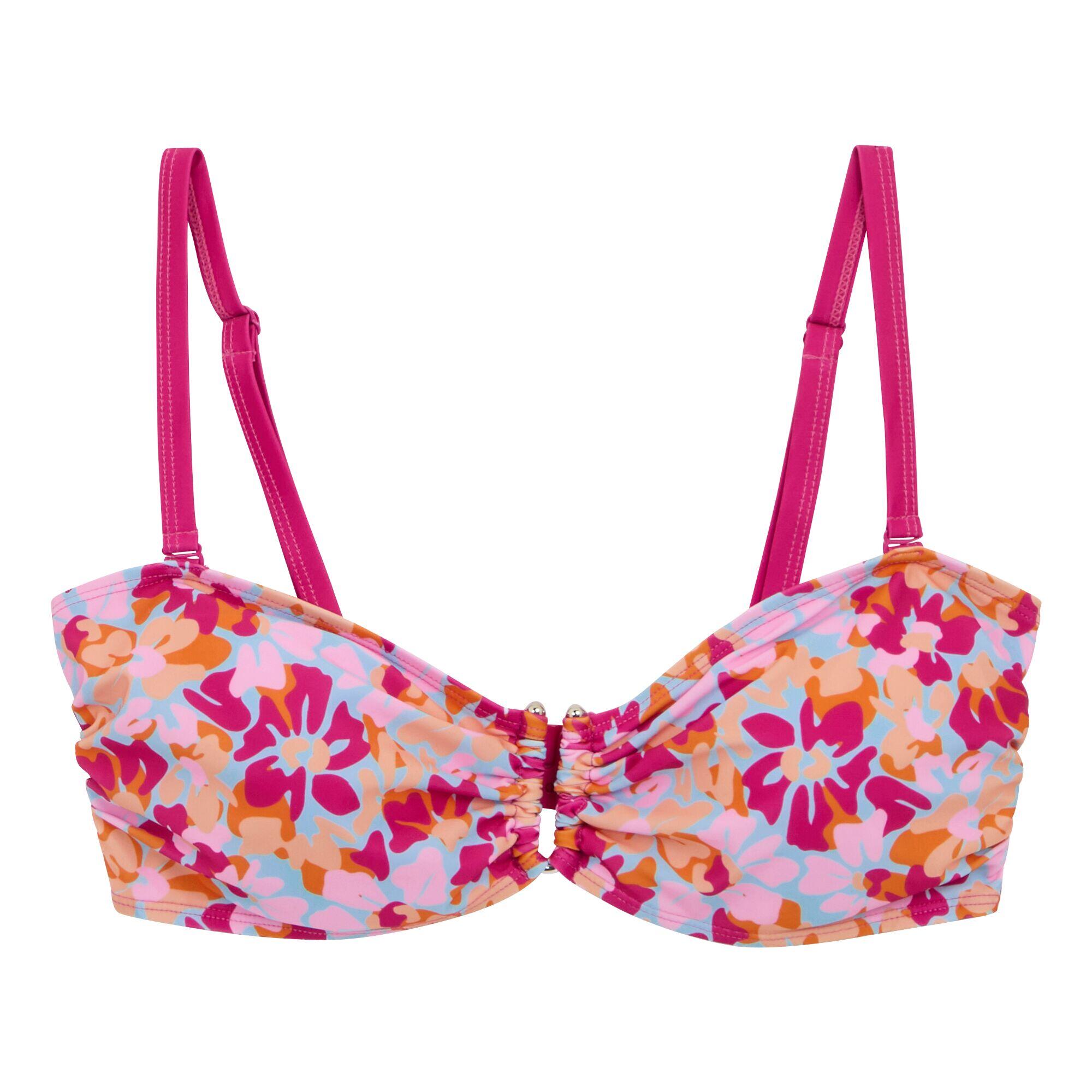 REGATTA Top de Bikini Aceana III Floral de verano para Mujer Rosa, Azul, Naranja