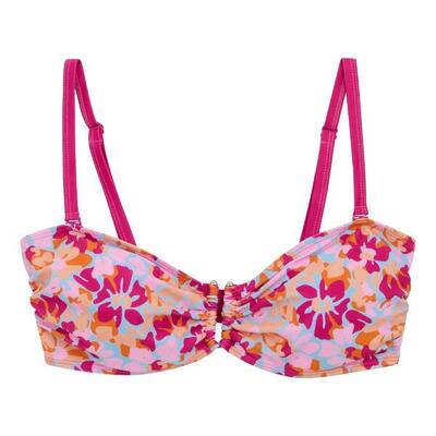 Top Bikini Estate Floreale Donna Regatta Aceana III Rosa Blu Arancio