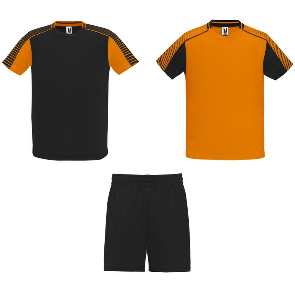ROLY Unisex Adult Juve Sports Sports Set (Solid Black/Orange)