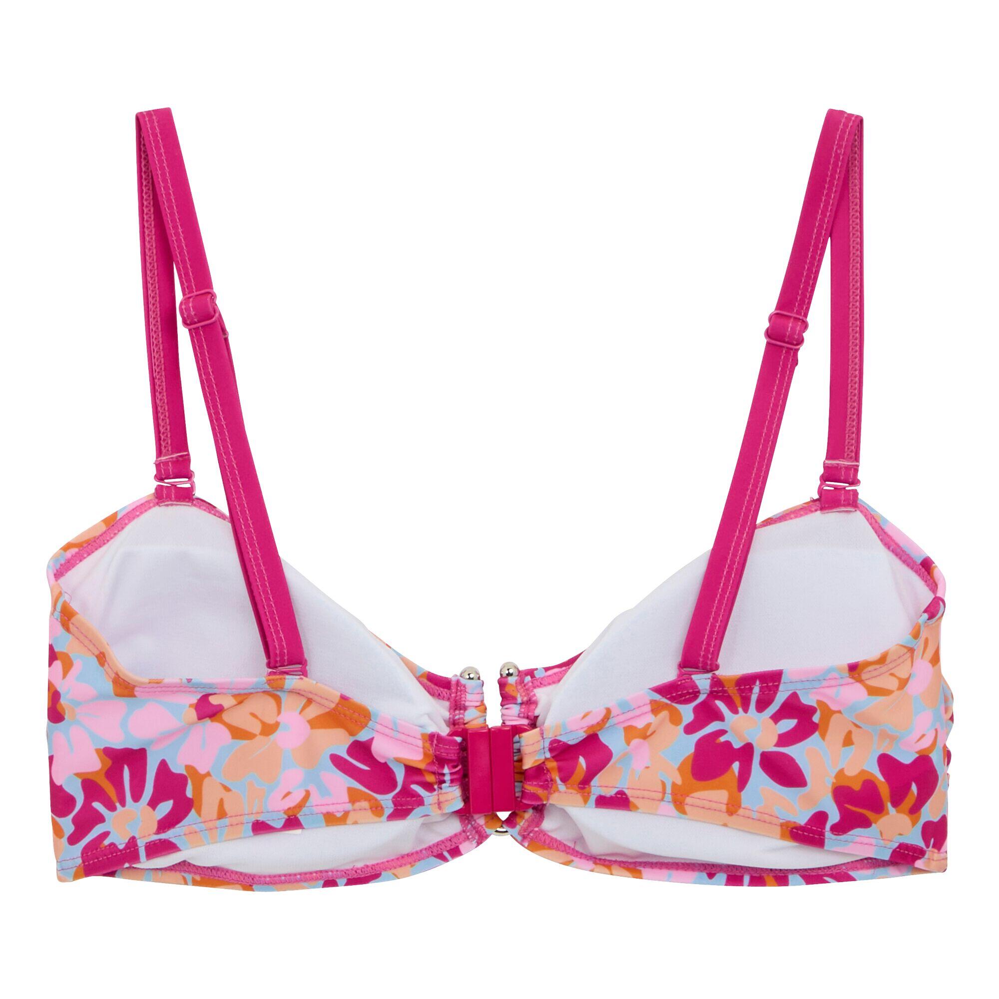 Top de Bikini Aceana III Floral de verano para Mujer Rosa, Azul, Naranja 2/4