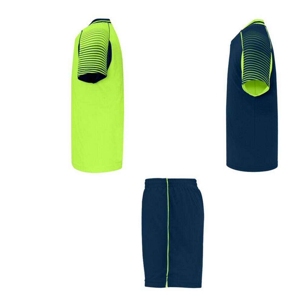 Set De Sport JUVE Adulte (Bleu Marine / Vert Fluo) 3/4