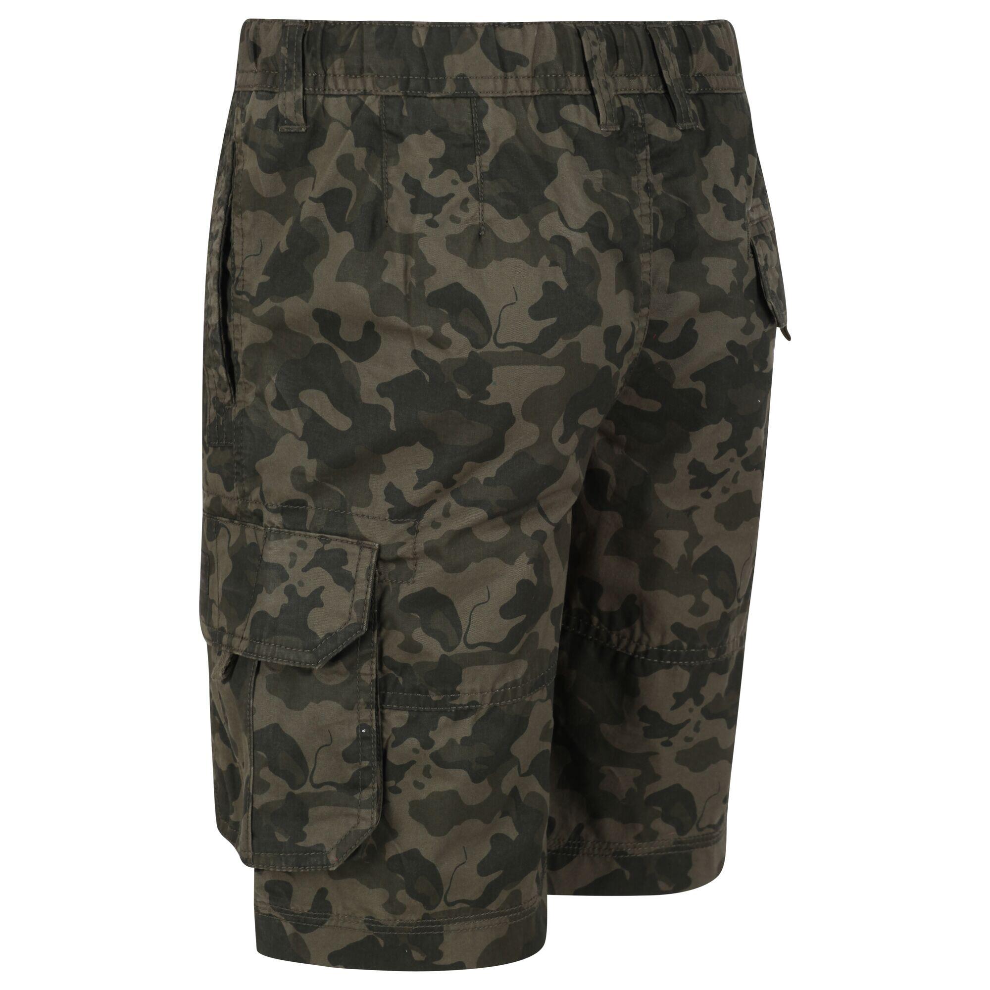 "Shorewalk" CargoShorts für Kinder Grün Tarnmuster 4/5