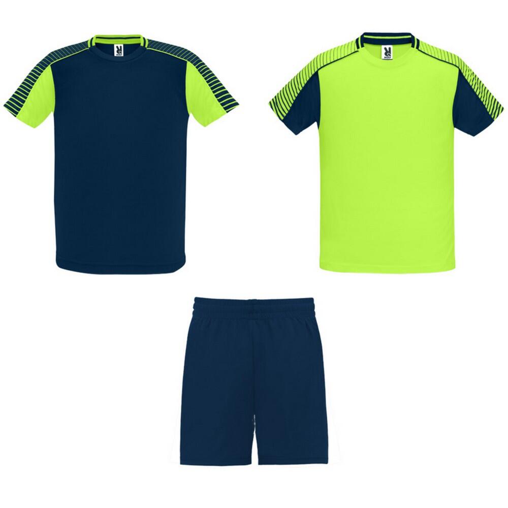navy blue / fluo green