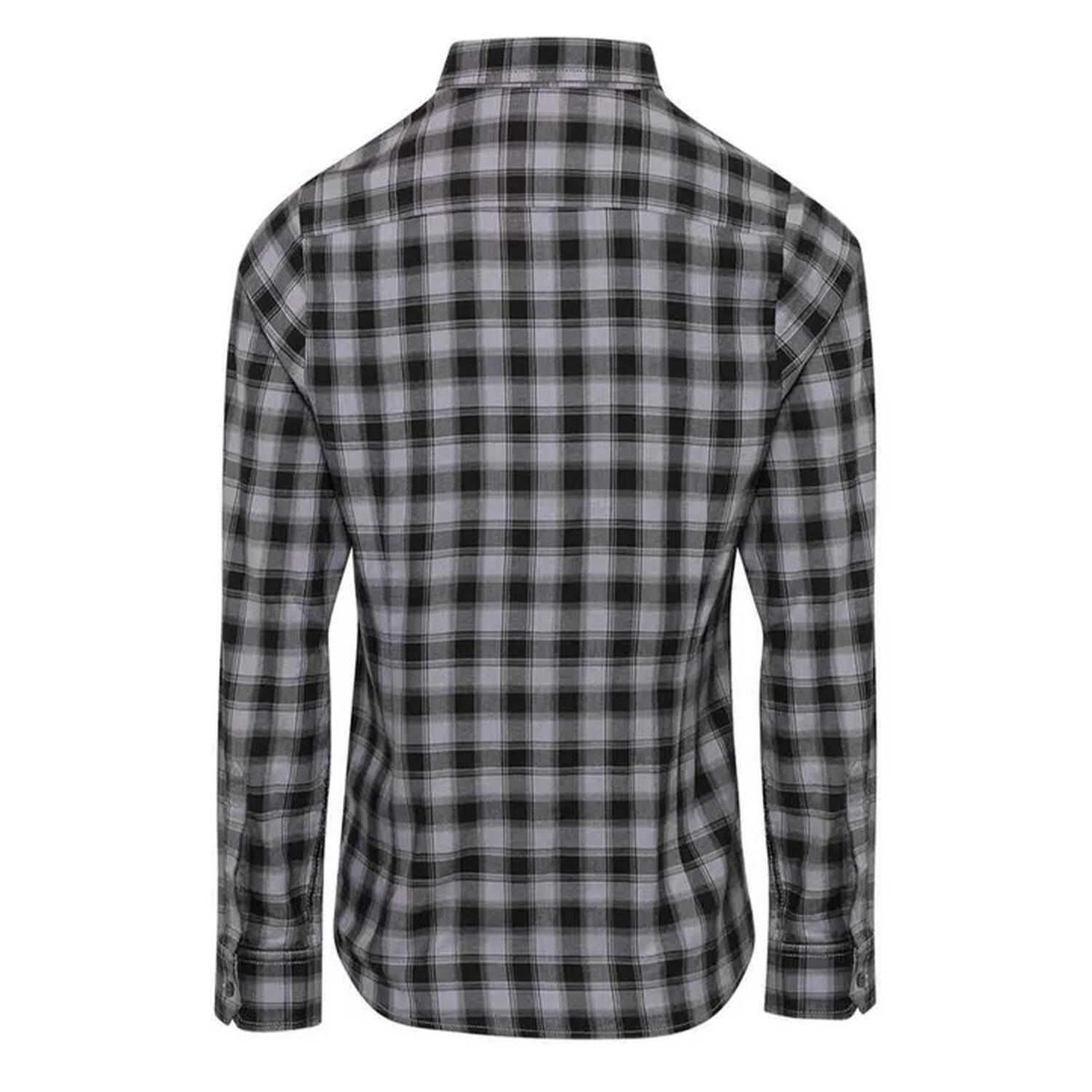 Camisa de manga comprida em algodão xadrez Mulligan para senhora e senhora 2/4