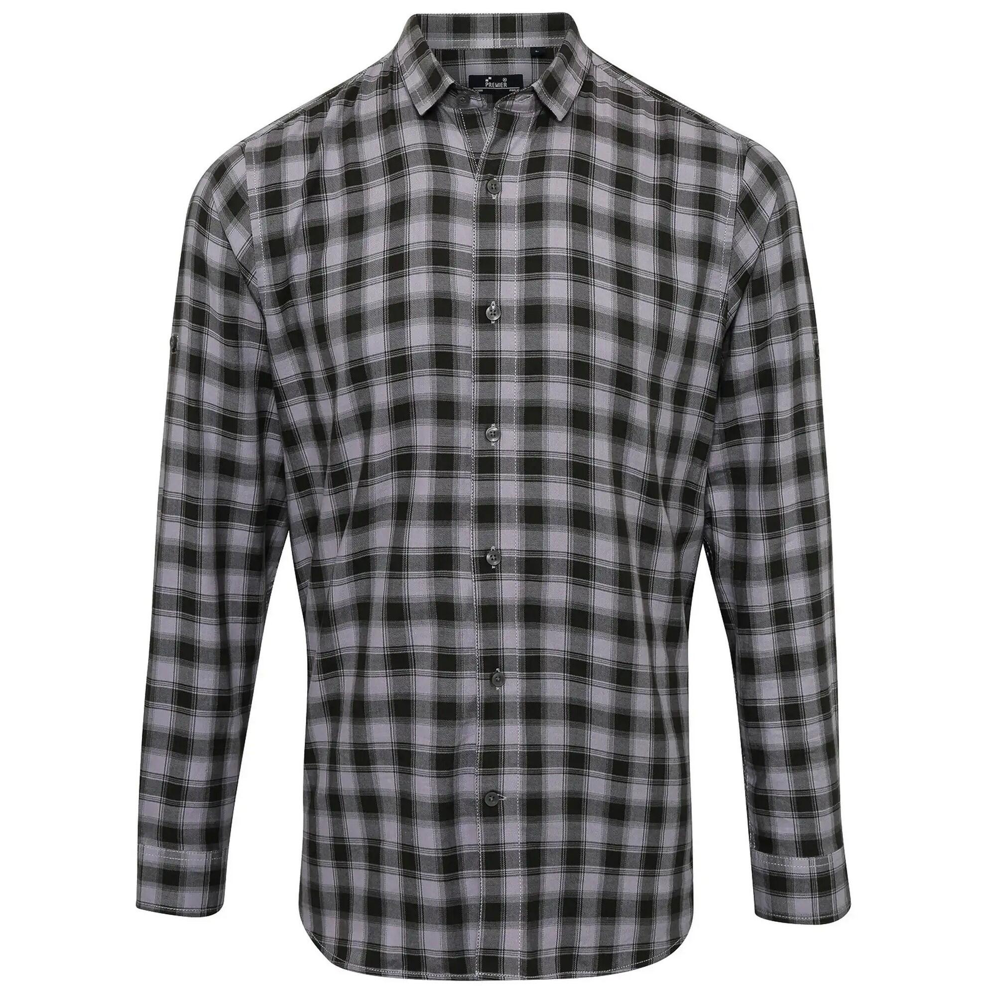 Premier - Chemise Mulligan Homme (gris Acier / Gris) - Chemise Manches Courtes - Gris - 40 M - Decathlon