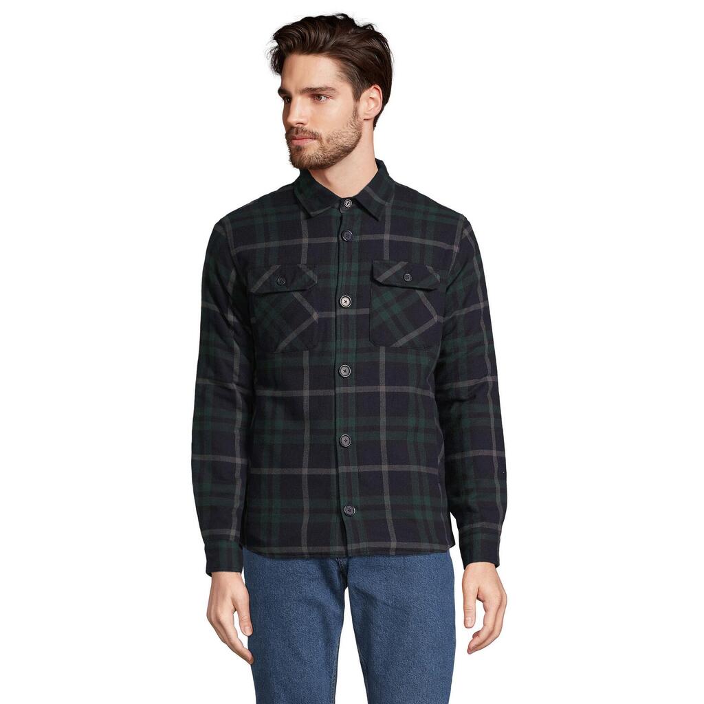 Unisex Adult Noah Checked Overshirt (Green Empire)