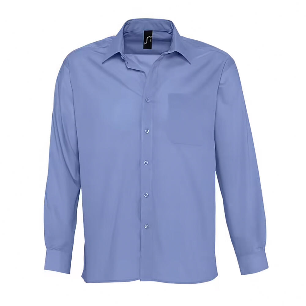 Sol's - Chemise Baltimore Homme (bleu Violet Pastel) - Chemise Manches Courtes - Bleu|vert - S - Decathlon