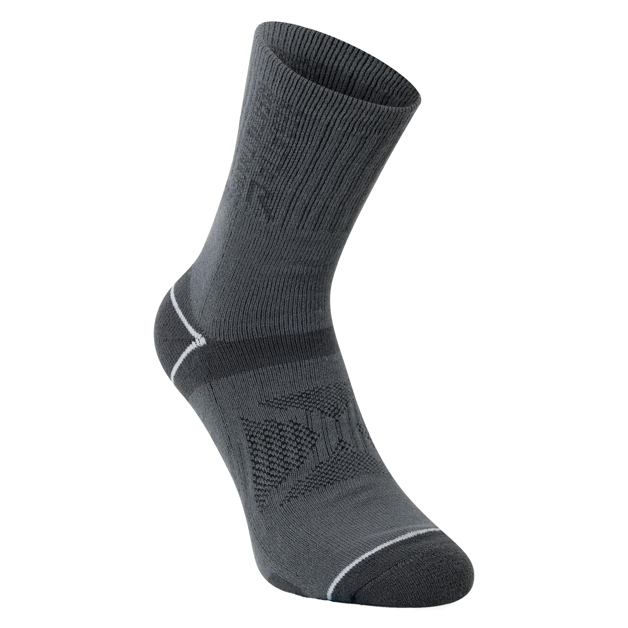 Mens Blister Protection II Socks (Pack of 2) (Granite/Light Steel) 2/4