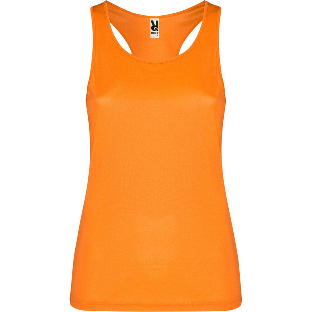 ROLY Camiseta Sin Mangas Shura Deportivo para Mujer Naranja Fluorescente