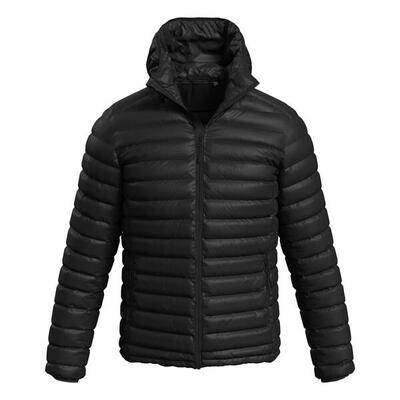 Heren lux gewatteerd jack (zwart opaal)