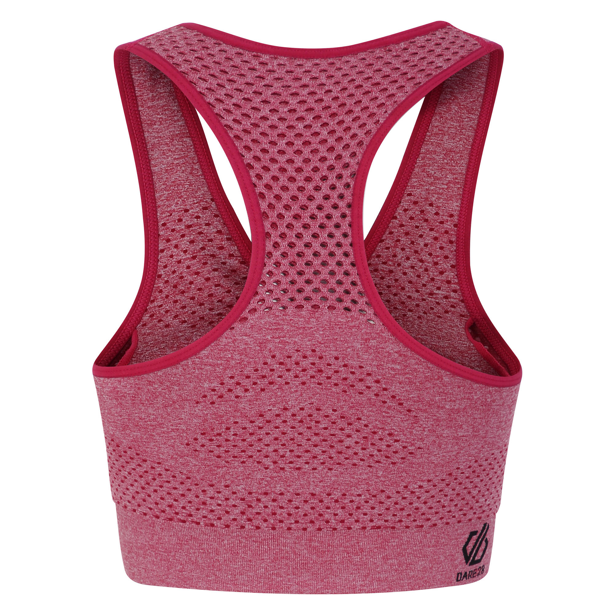 Womens/Ladies Dont Sweat It Sports Bra (Berry Pink Marl) 2/4