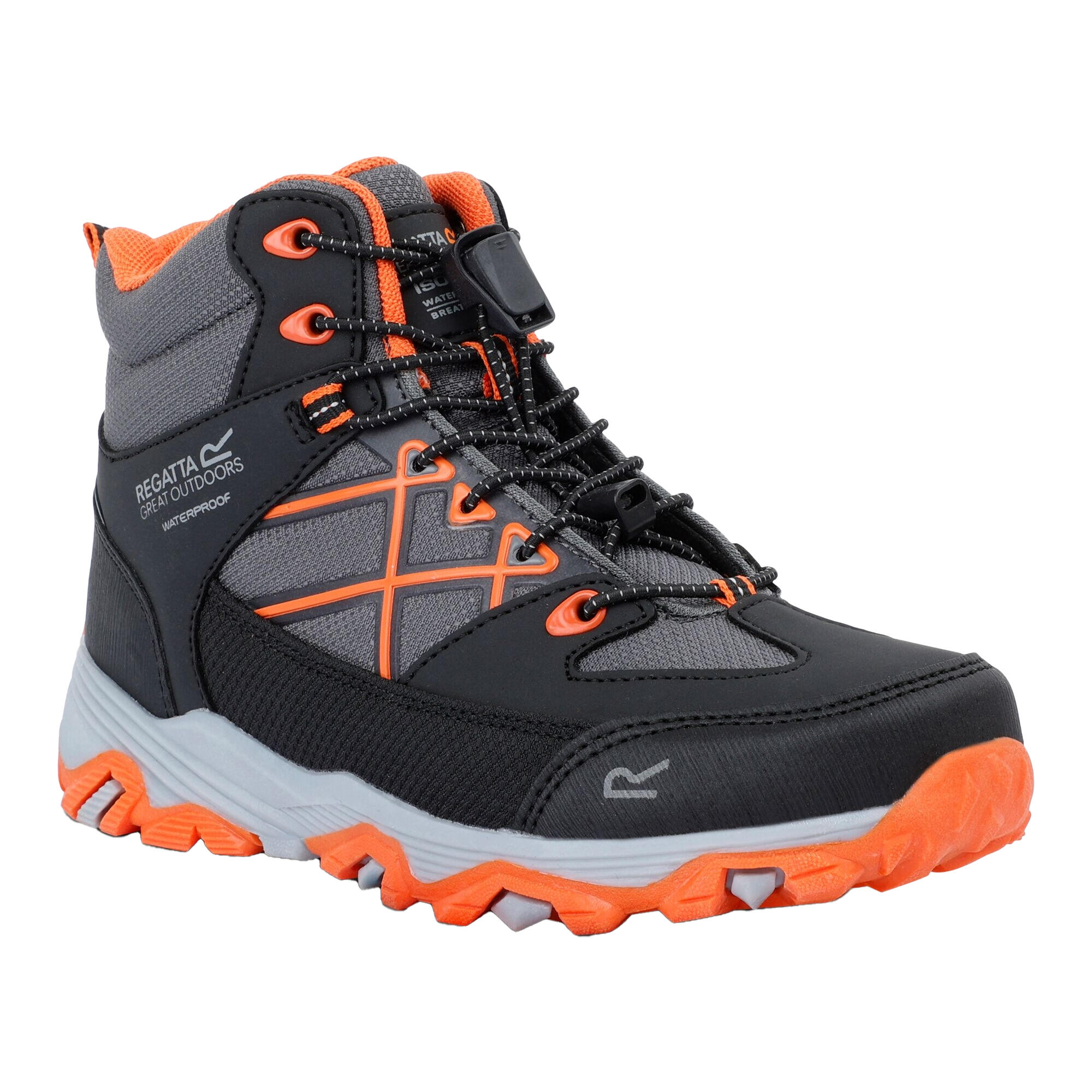 REGATTA Kinderen/Kinderen Samaris III Wandelschoenen (Zwart/Blauw Oranje)