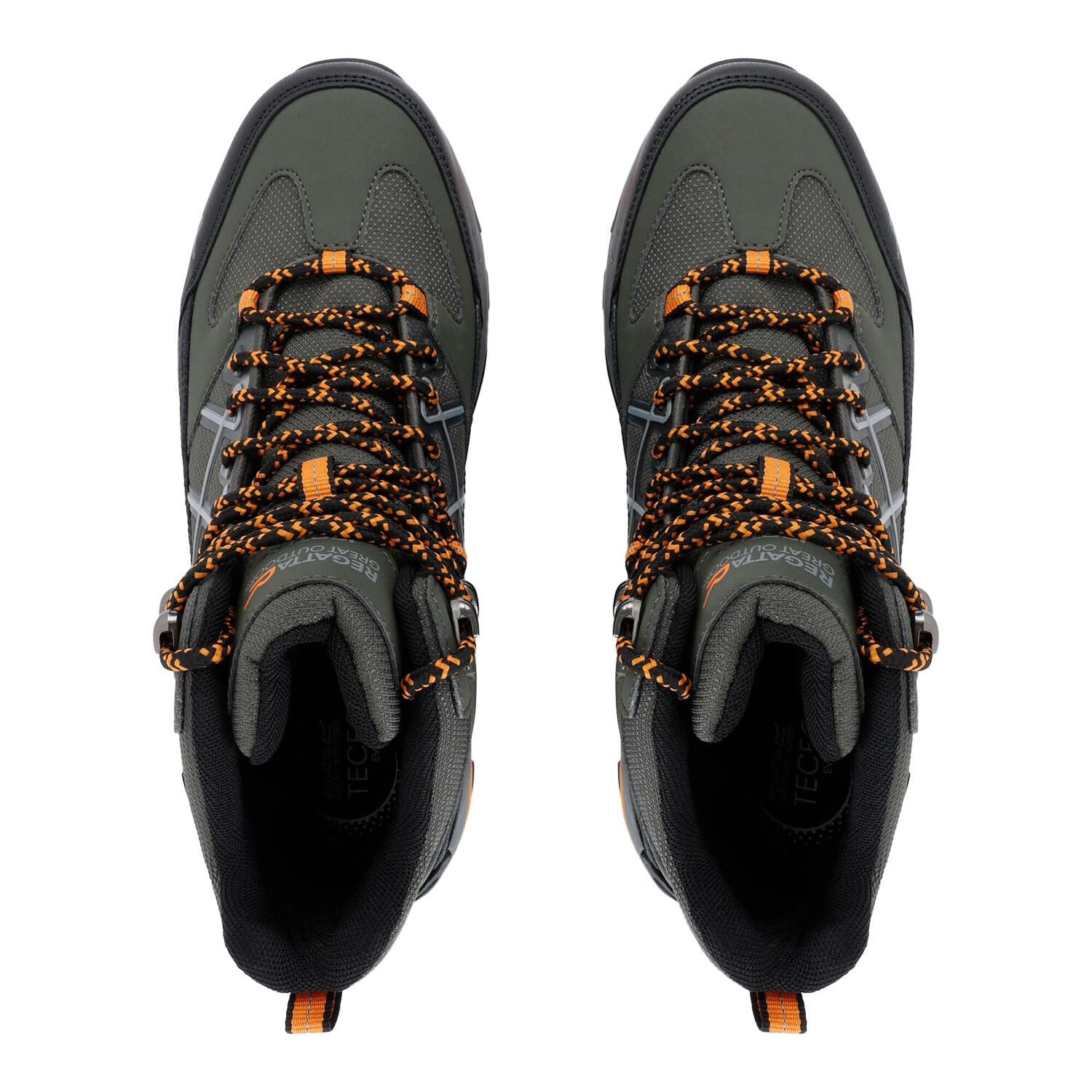 Bottines De Marche SAMARIS Homme (Kaki Foncé / Orange Sombre) 4/5