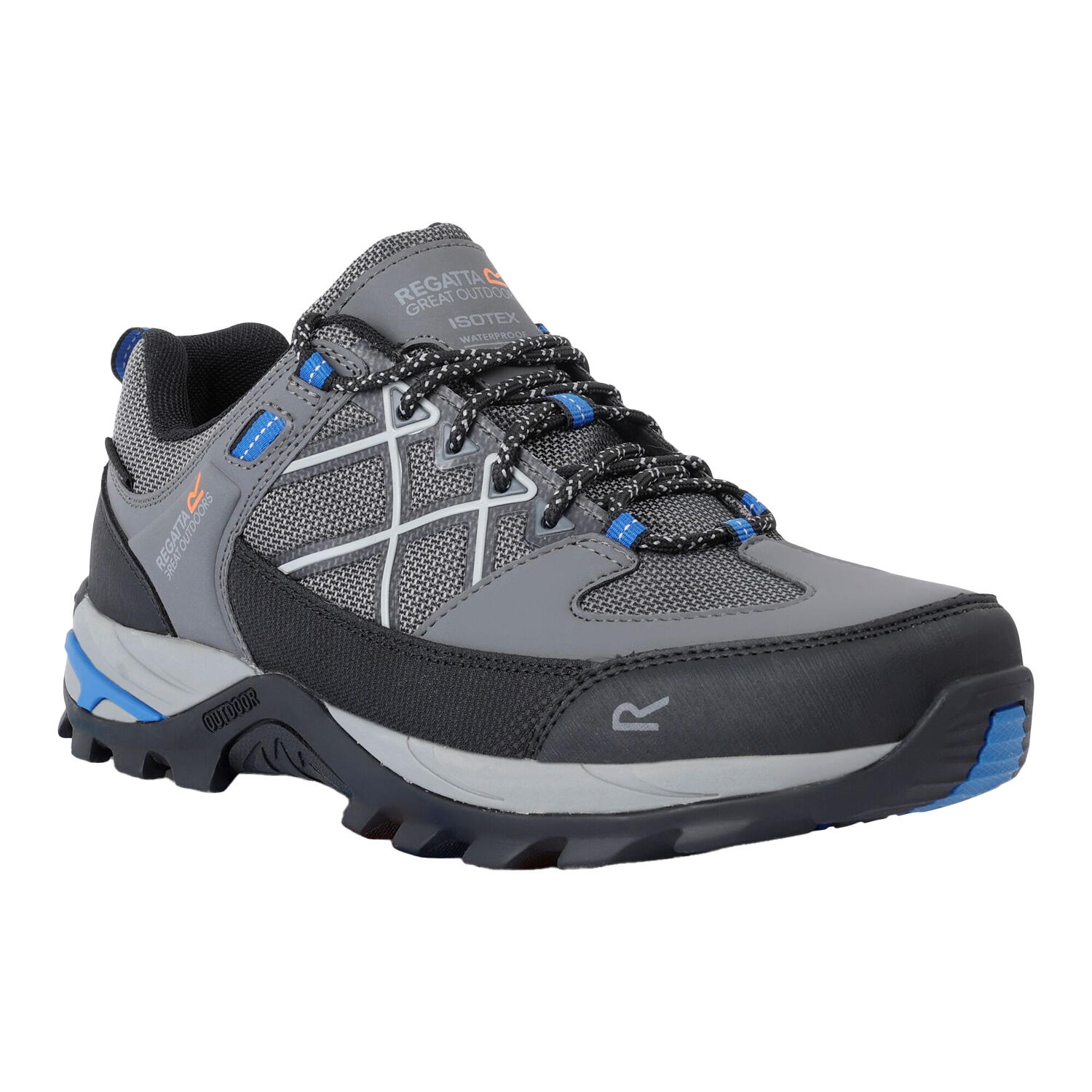 Regatta - Chaussures De Marche Samaris Homme (gris Foncé / Bleu Oxford) - Chaussures De Sport - Bleu|gris - 46 - Decathlon