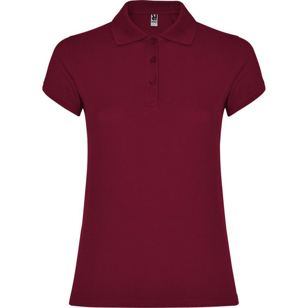 Roly - Polo Star Femme (pourpre Foncé) - T-shirt Manches Courtes - Rouge - S - Decathlon