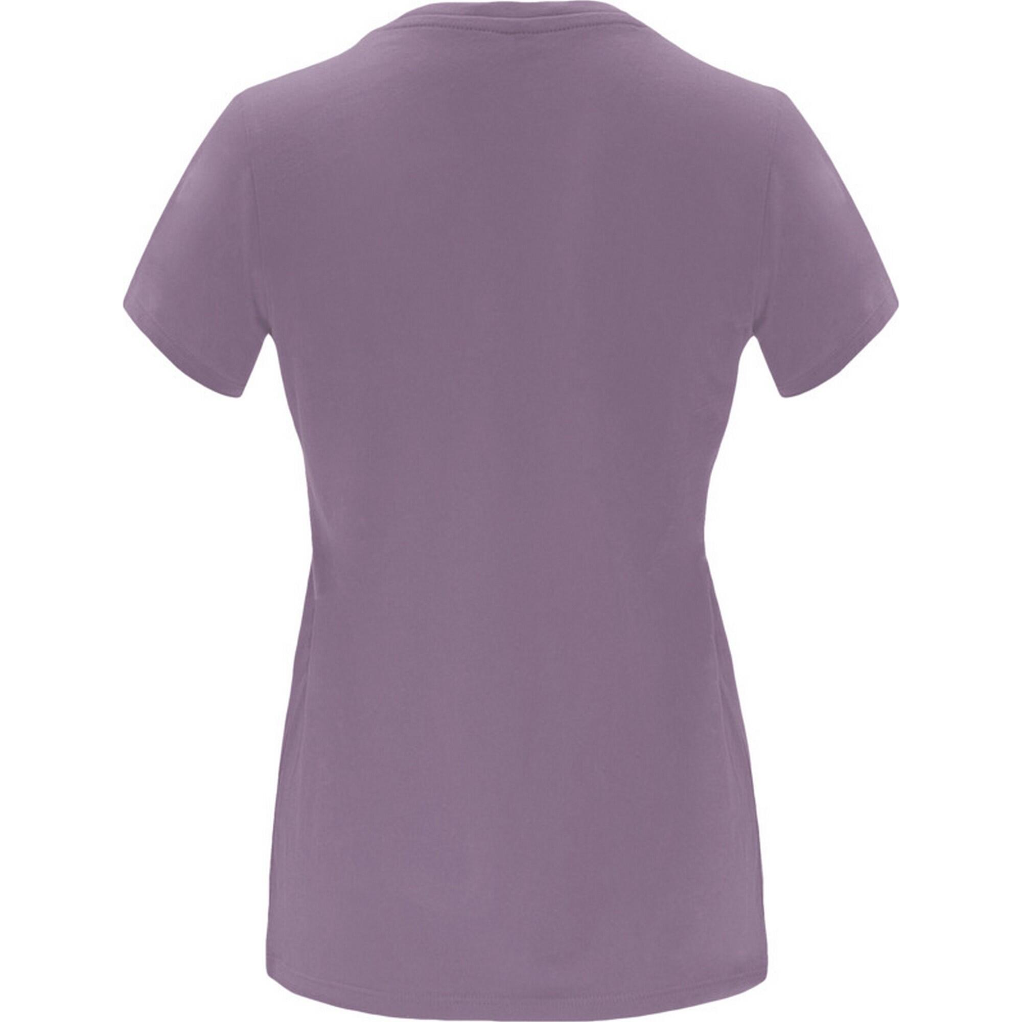 Dames Capri Tshirt met korte mouwen (Lavendel) 2/3
