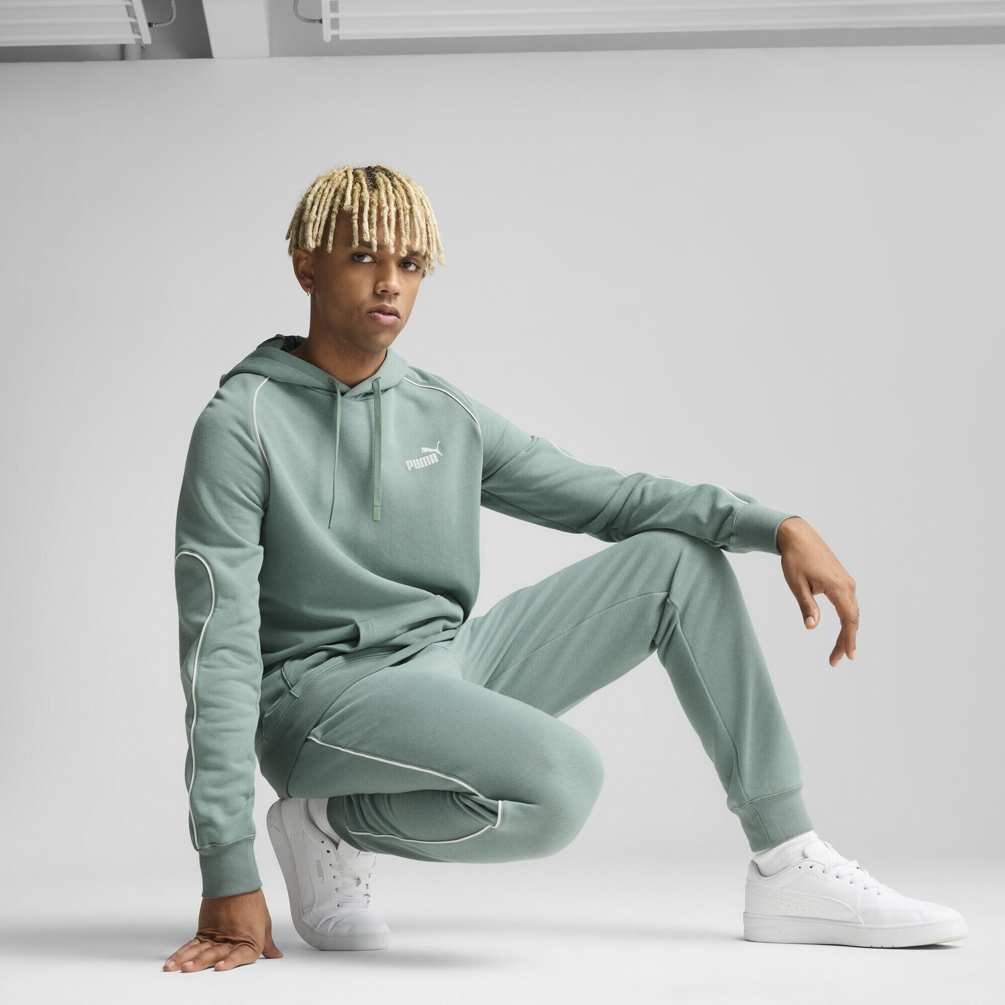 Męska bluza z kapturem PUMA Sport PUMA Green Moon 4/7