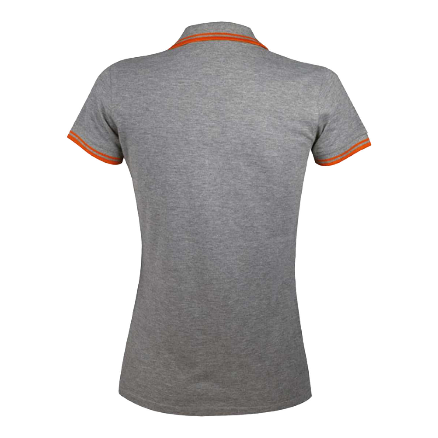 Polo PASADENA Femme (Gris Chiné / Orange) 2/3
