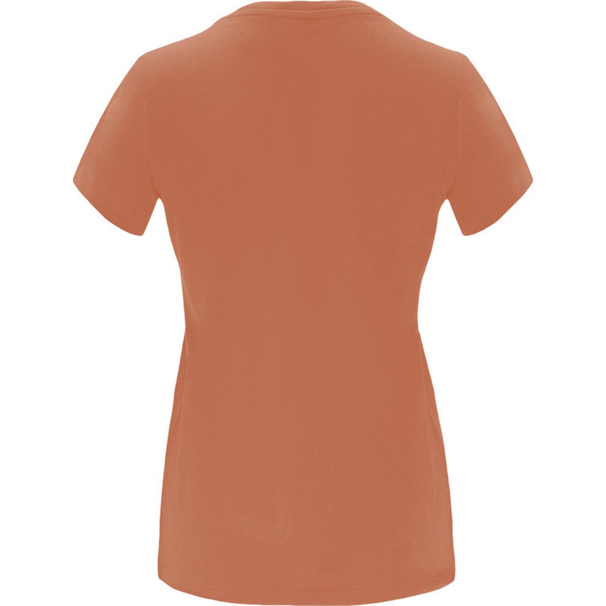 Maglietta Maniche Corte Donna Roly Capri Arancia Greca 2/3